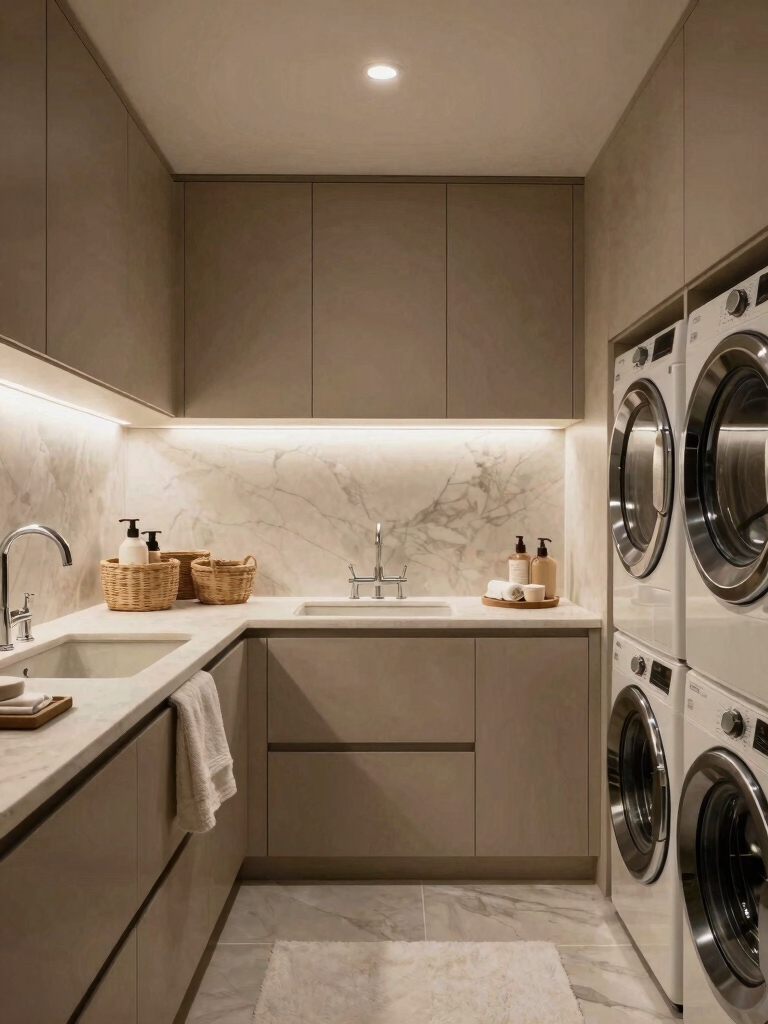 spa inspired laundry room design