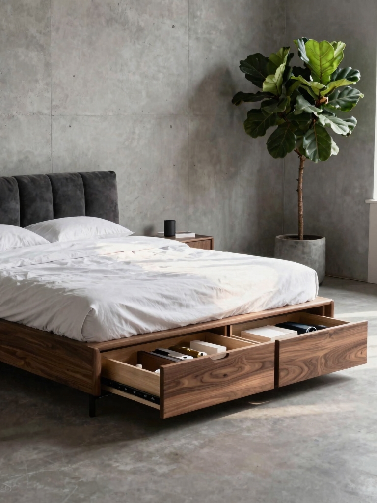 space saving bed frame solution
