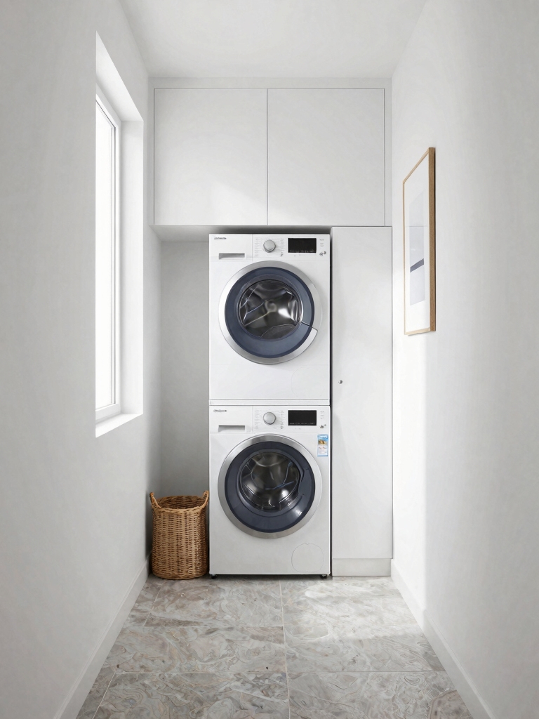 stacked laundry space solution