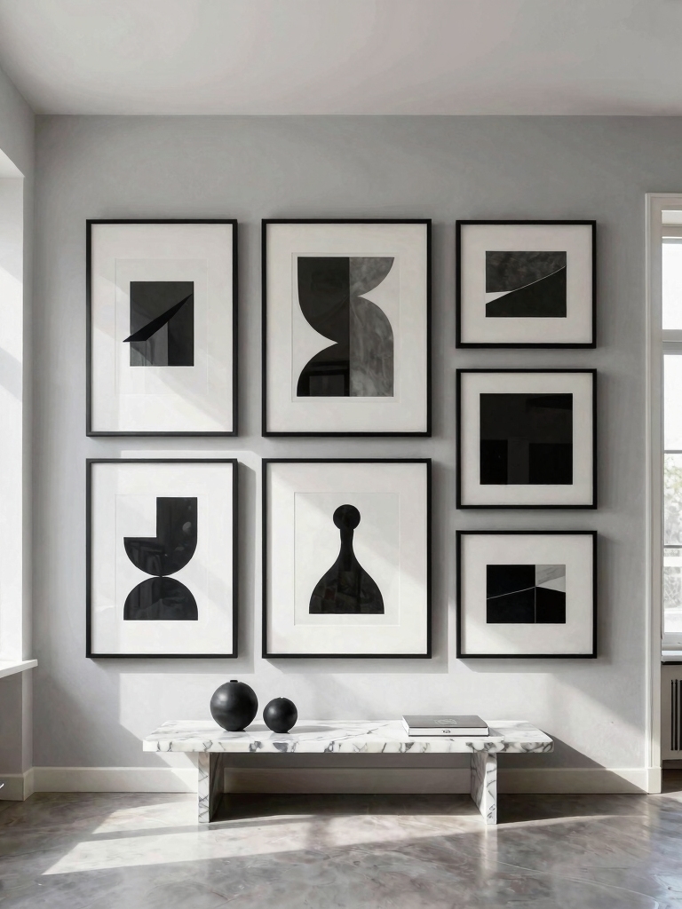 strategic gallery wall layout
