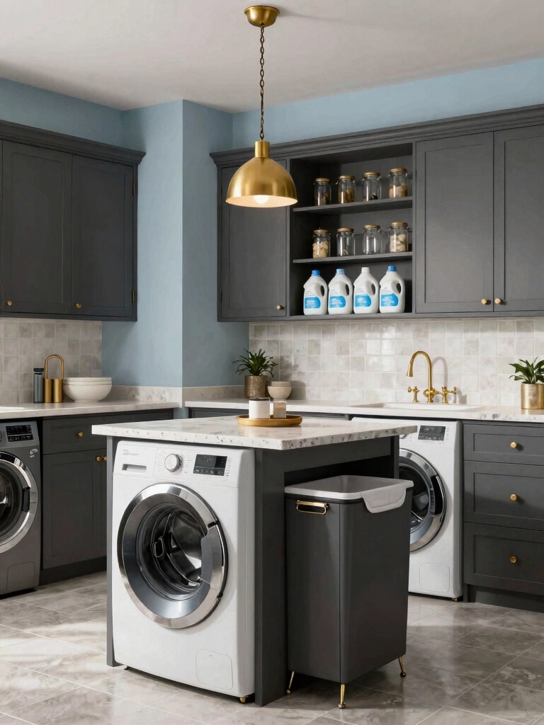 stylish laundry room efficiency