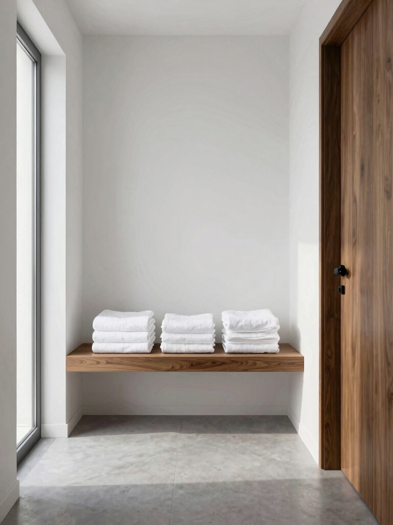 stylish storage above doorway