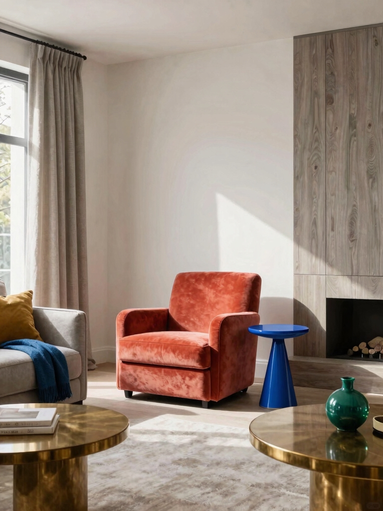 thoughtful energetic color accents