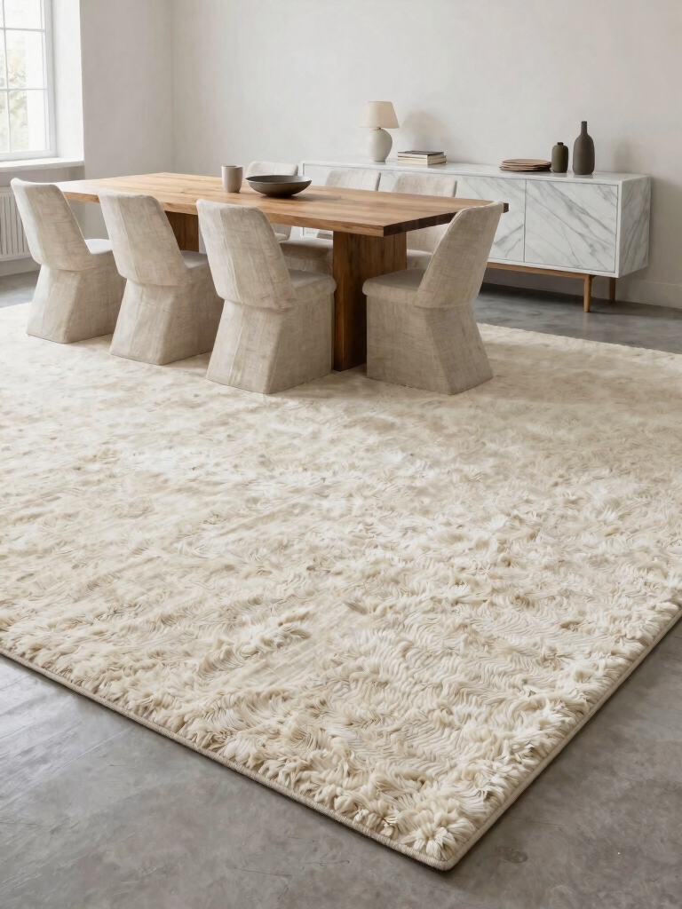 timeless neutral wool rug
