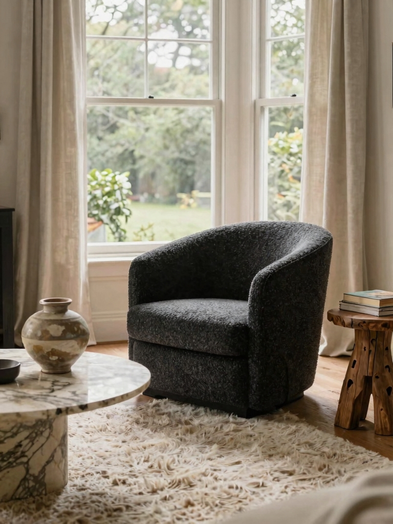 tranquil cozy reading nook