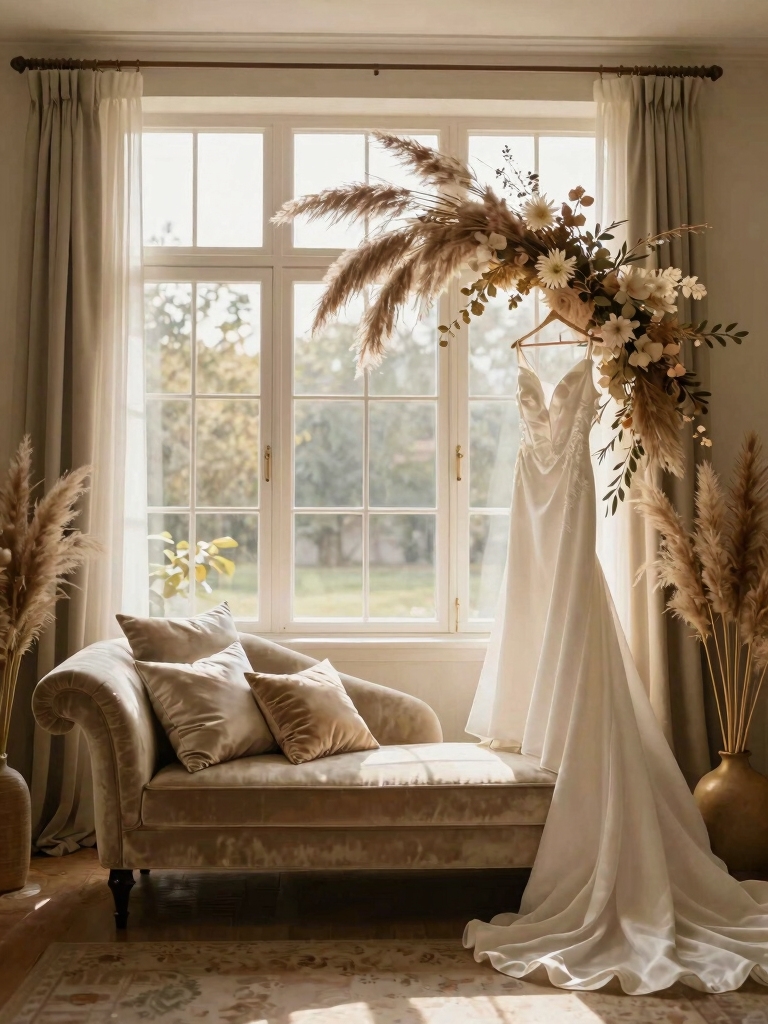 twinkling lights and candles