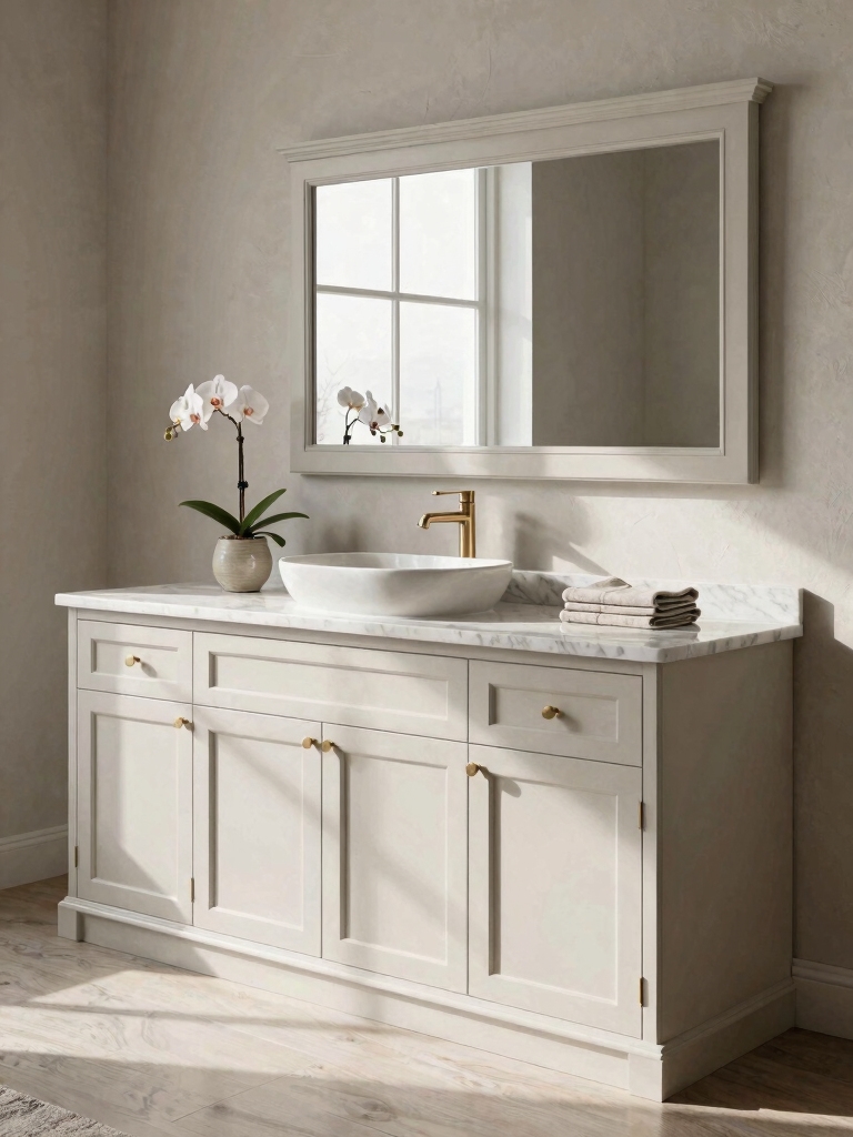 upgrade vanity with molding