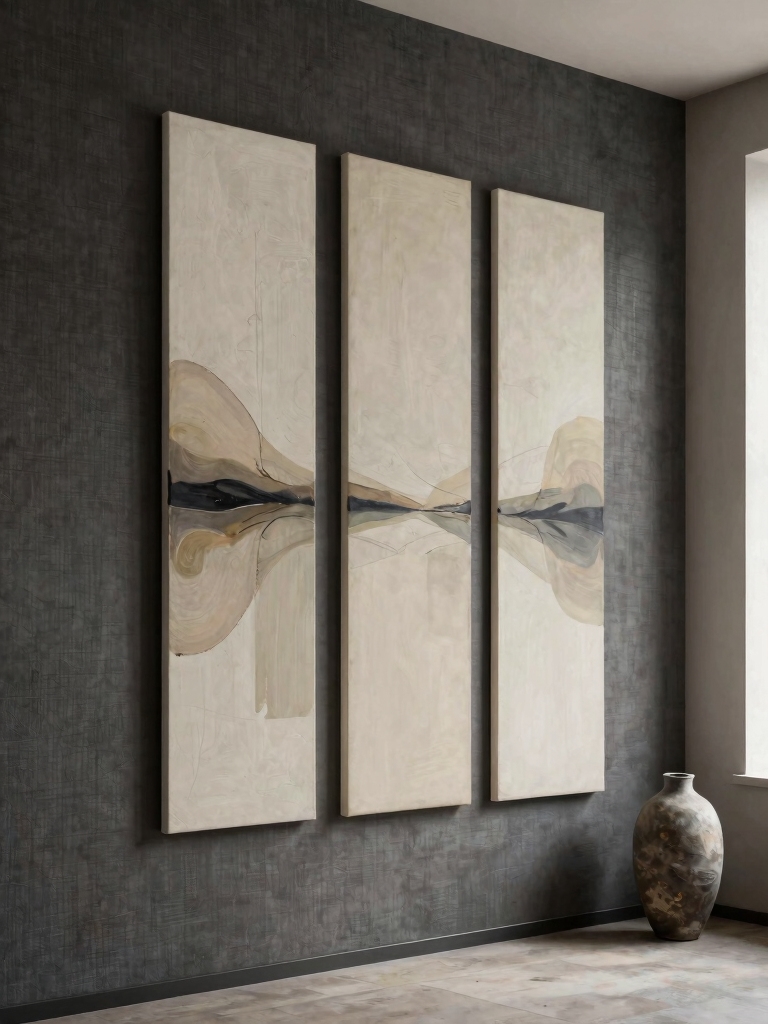 vertical triptych for walls