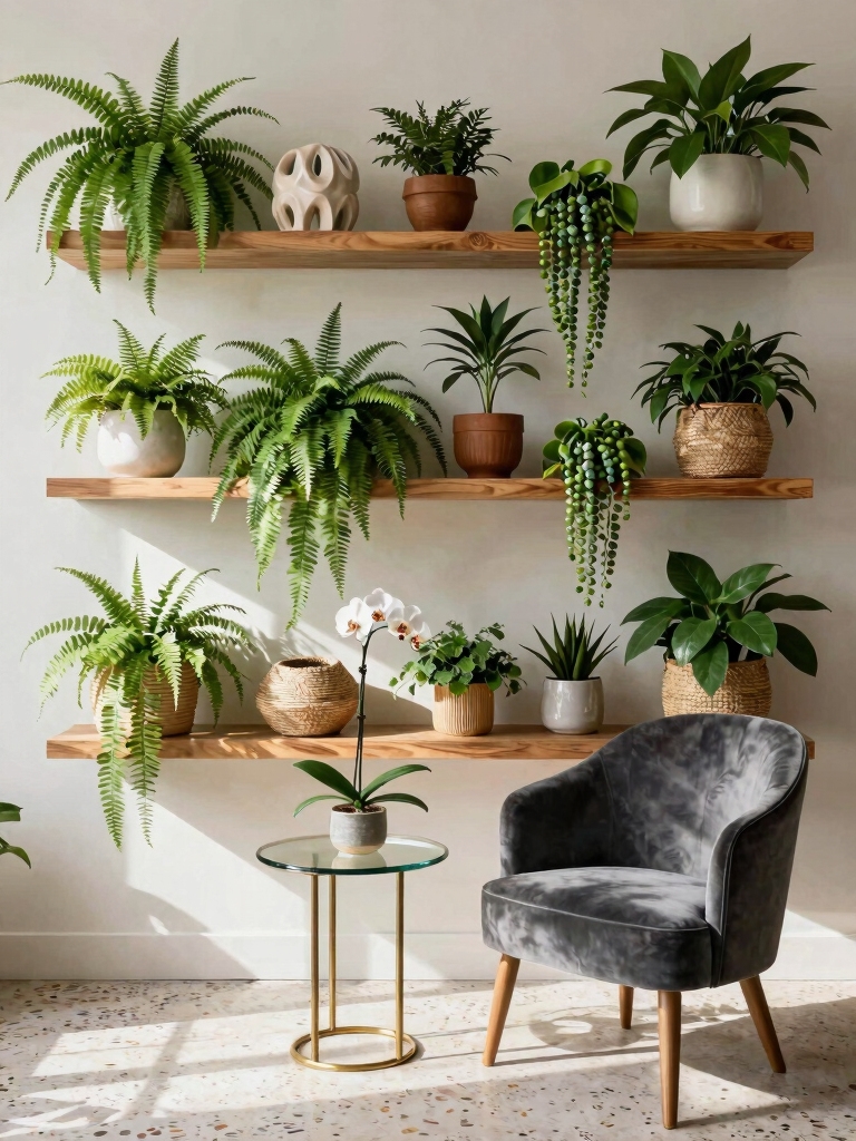 vibrant layered plant display