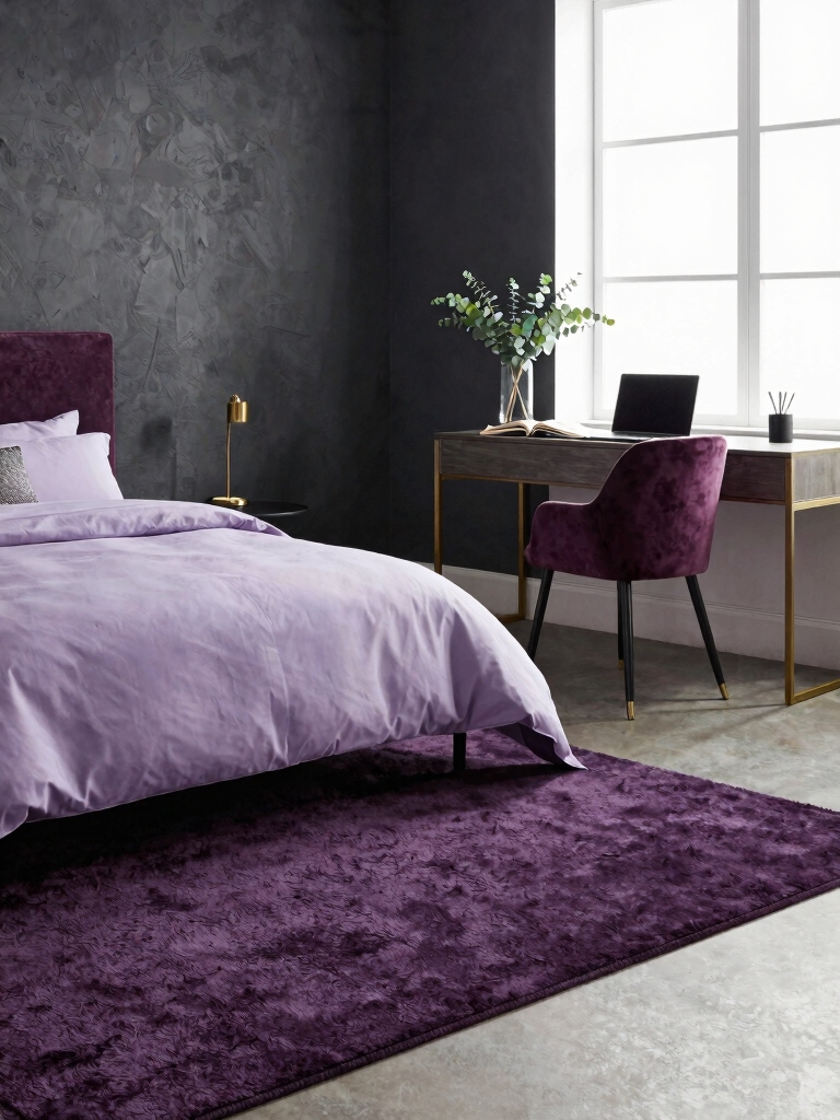 violet rug for layout