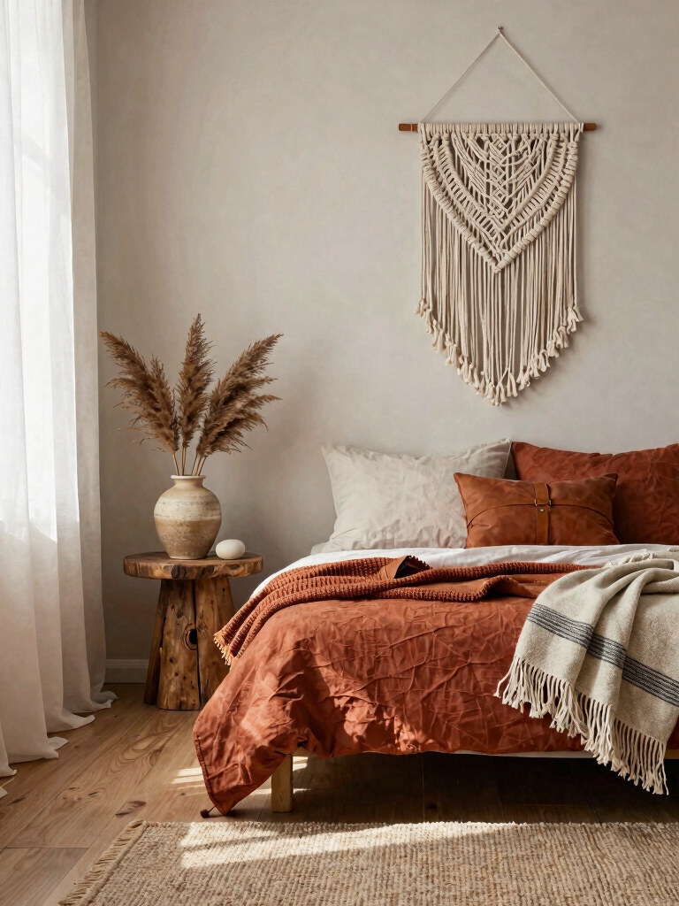 warm earthy dorm decor