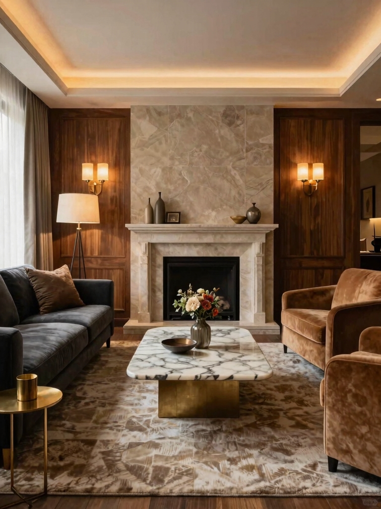 warm inviting layered lighting