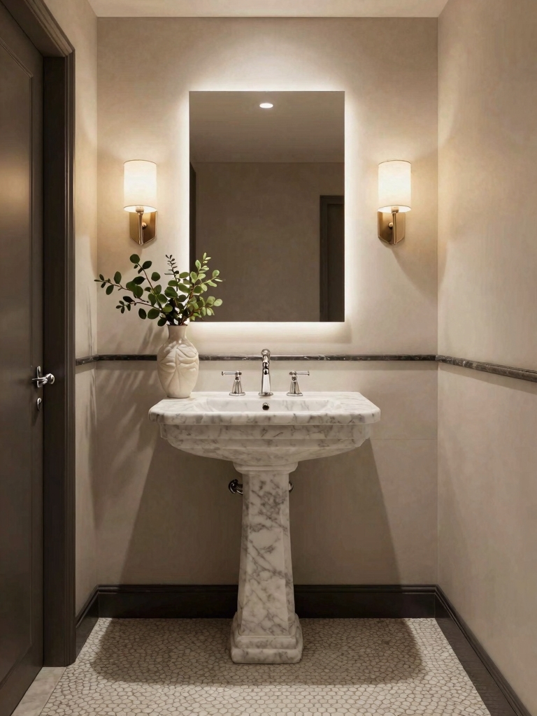 weekend powder room upgrade
