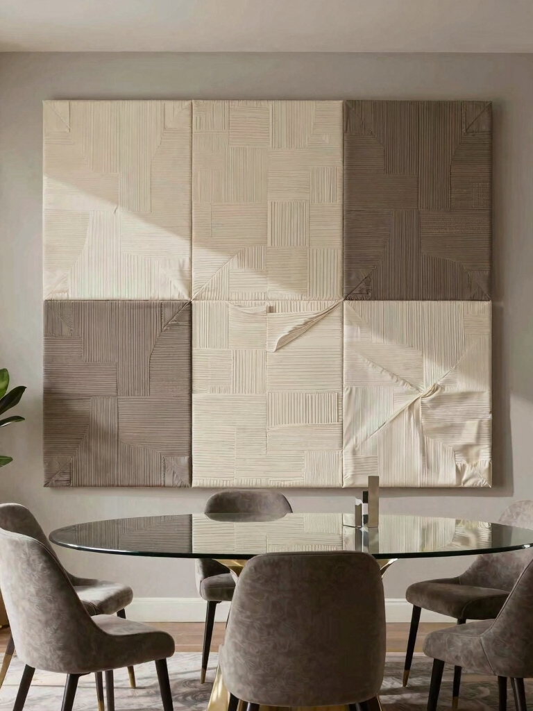 woven fabric wall accents